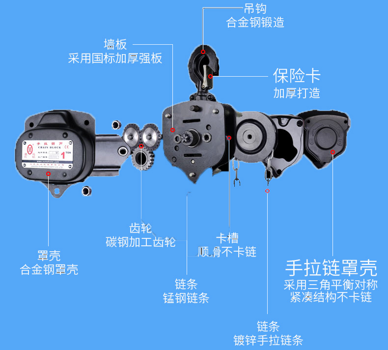 手拉葫芦结构图及拆装